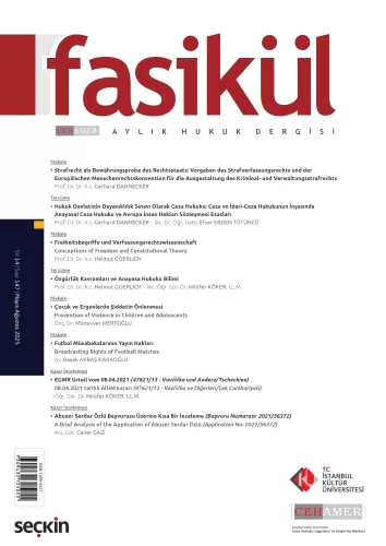 Fasikül Aylık Hukuk Dergisi Sayı: 147 Mayıs – Ağustos 2025 Bahri Öztür