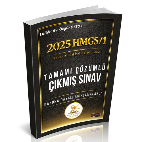 2025 HMGS/1 Sınavı HUKAL Tamamı Çözümlü Çıkmış Sınav Soruları Özgür Öz