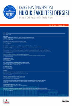 Kadir Has Üniversitesi Hukuk Fakültesi Dergisi Cilt:10 Sayı:1 Haziran 2022