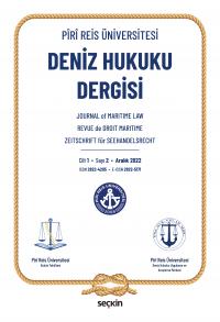 Piri Reis Üniversitesi Deniz Hukuku Dergisi C: 1 S: 1 Aralık 2022 Seze