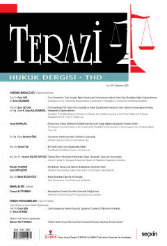 Terazi Hukuk Dergisi Sayı:192 Ağustos 2022 Mutlu Dinç