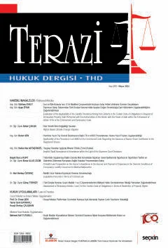 Terazi Hukuk Dergisi Sayı: 213 Mayıs 2024
