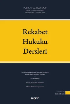 Rekabet Hukuku Dersleri Cevdet İlhan Günay