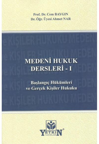 Medeni Hukuk Dersleri-I