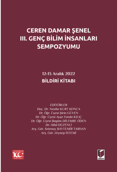 Ceren Damar Şenel III. Genç Bilim İnsanları Sempozyumu