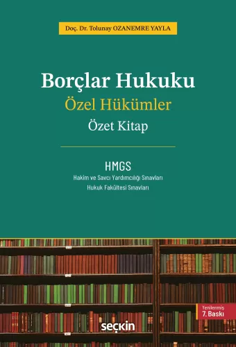 Borçlar Hukuku Özel Hükümler – Özet Kitap