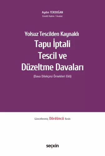 Tapu İptali – Tescil ve Düzeltme Davaları Aydın Tekdoğan