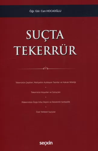 Suçta Tekerrür Can Hocaoğlu