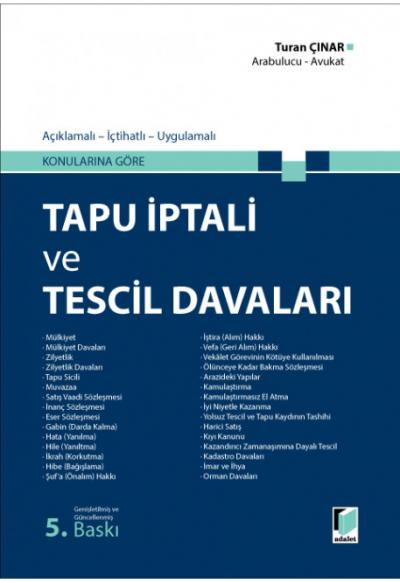 Tapu İptali ve Tescil Davaları