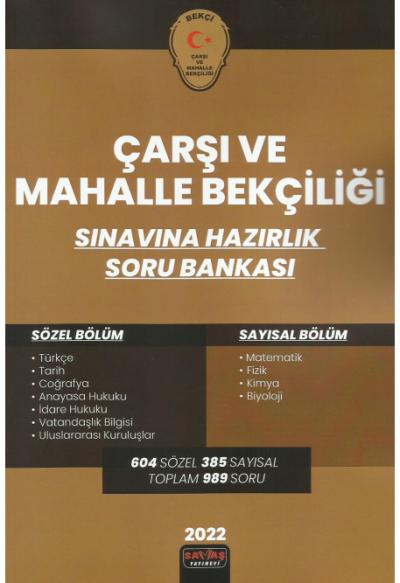 Çarşı ve Mahalle Bekçiliği Sınavına Hazırlık Soru Bankası