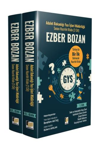 Adalet Bakanlığı Yazı İşleri Müdürlüğü Sınavı Hazırlık Kitabı - Ezber Bozan (2 Cilt)