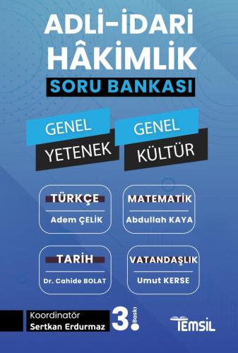 Adli-İdari Hâkimlik Genel Yetenek-Genel Kültür Soru Bankası