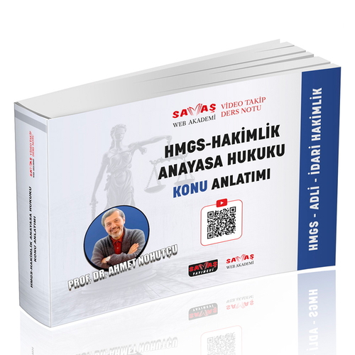 Adli-İdari Hakimlik HMGS Anayasa Hukuku Video Takip Ders Notu 2026 Ahm