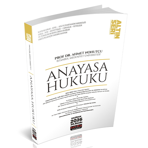 Anayasa Hukuku Konu Anlatımı Ahmet Nohutçu