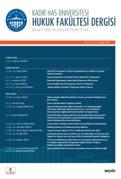 Kadir Has Üniversitesi Hukuk Fakültesi Dergisi Cilt:12 Sayı:2 Aralık 2