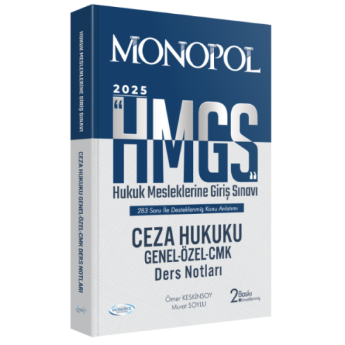 MONOPOL HMGS Ceza Hukuku Genel – Özel – CMK Ders Notları