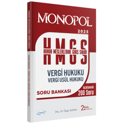 MONOPOL HMGS Vergi Hukuku – Vergi Usul Hukuku Soru Bankası