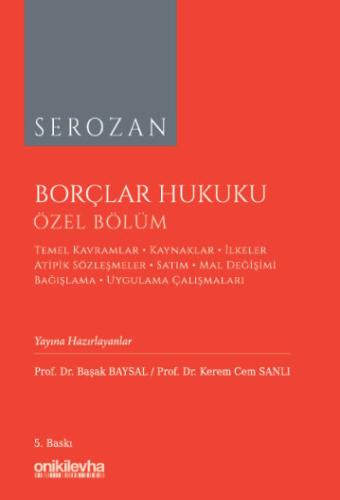 Borçlar Hukuku Özel Bölüm Rona Serozan