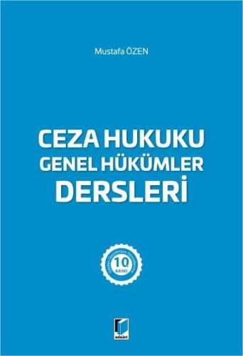 Ceza Hukuku Genel Hükümler Dersleri