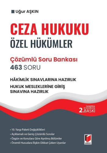 Ceza Hukuku Özel Hükümler 463 Soru Çözümlü Soru Bankası
