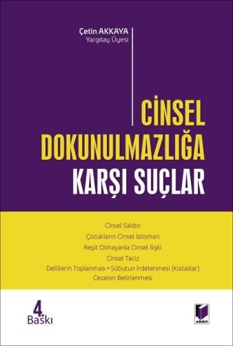 Cinsel Dokunulmazlığa Karşı Suçlar Çetin Akkaya