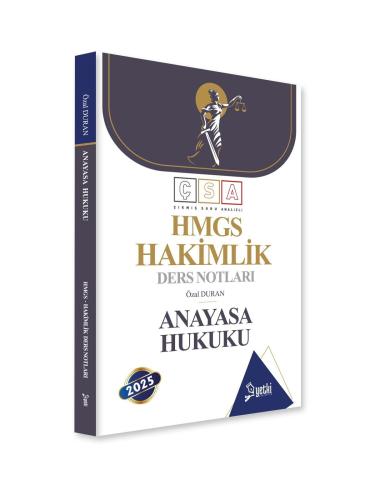 ÇSA HMGS Anayasa Hukuku Hakimlik Ders Notları