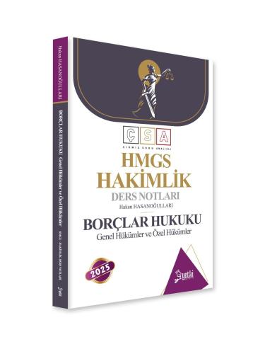 ÇSA HMGS Borçlar Hukuku Hakimlik Ders Notları