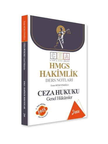 ÇSA HMGS Ceza Hukuku Genel Hükümler Hakimlik Ders Notları