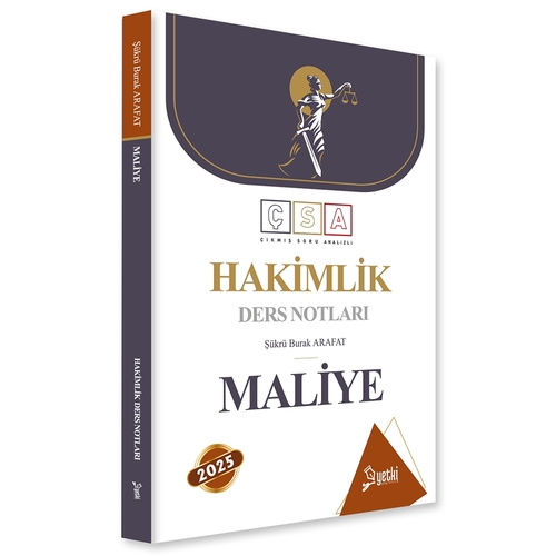 ÇSA HMGS Hakimlik Ders Notları Maliye