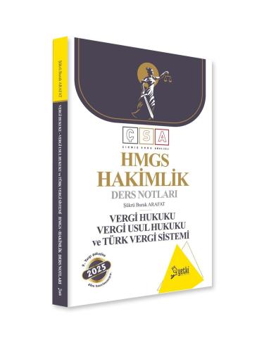 ÇSA HMGS Hakimlik  Vergi Hukuku Türk Vergi Sistemi Ders Notları