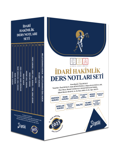 ÇSA İdari Hakimlik Ders Notları Set Özal Duran