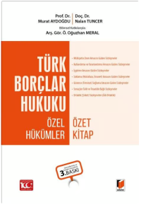 Türk Borçlar Hukuku Özel Hükümler Özet Kitap Murat Aydoğdu