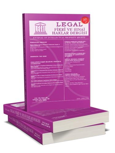 Legal Fikri ve Sınai Haklar Dergisi 2026 Yılı Aboneliği ( 2 Sayı )