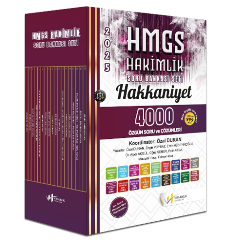 HAKKANİYET HMGS Hakimlik Soru Bankası Seti