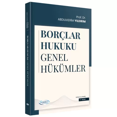 Borçlar Hukuku Genel Hükümler Abdulkerim Yıldırım