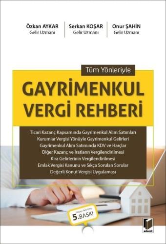 Tüm Yönleriyle Gayrimenkul Vergi Rehberi Özkan Aykar