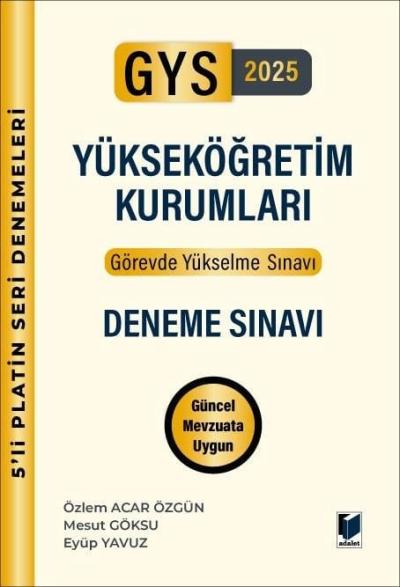 Görevde Yükselme Sınavı 5'li Deneme