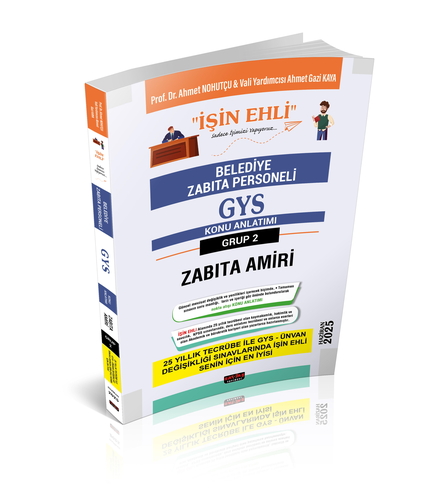 GYS Belediye Zabıta Personeli Belediye Zabıta Amiri Konu Anlatımı