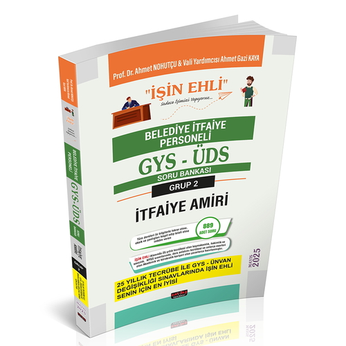 GYS-ÜDS Belediye İtfaiye Personeli İtfaiye Amiri Soru bankası 2. Grup