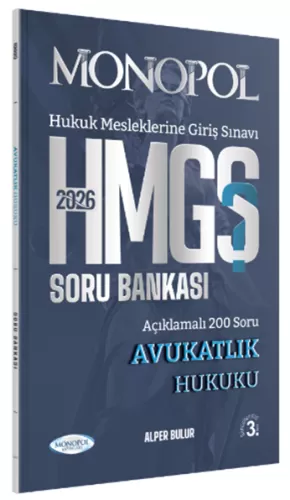 HMGS Avukatlık Hukuku Soru Bankası Alper Bulur
