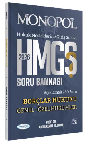HMGS Borçlar Hukuku Genel – Özel Hükümler Soru  Bankası