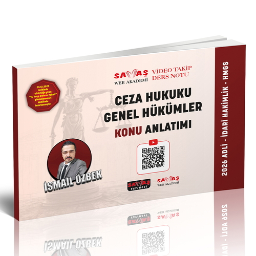 Adli-İdari Hakimlik HMGS Ceza Hukuku Genel Hükümler Konu Anlatım
