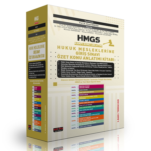 HMGS Kampı Hukuk Mesleklerine Giriş Sınavı Özet Konu Anlatım Kitabı