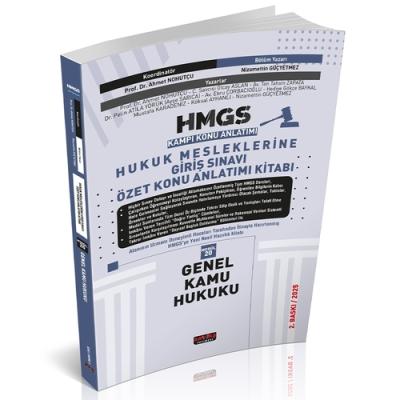 HMGS Özet Konu Anlatımı Genel Kamu Hukuku Savaş Yayınları Mart 2025