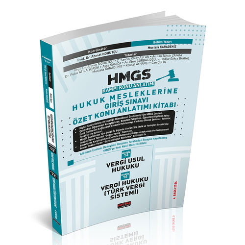 HMGS Kampı Özet Konu Anlatımı Vergi Usul Hukuku Vergi Hukuku Ahmet Noh