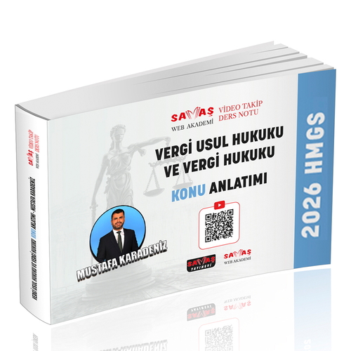 HMGS Vergi Usul Hukuku ve Vergi Hukuku Video Takip Ders Notu Konu Anla