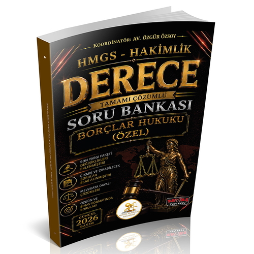 HUKAL HMGS-Hakimlik Derece Borçlar Hukuku Özel Hükümler Soru Bankası