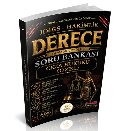 HUKAL HMGS-Hakimlik Derece Ceza Hukuku Özel Hükümler Soru Bankası