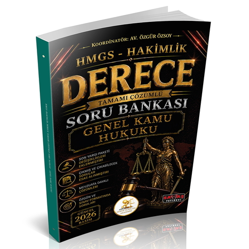 HUKAL HMGS-Hakimlik Derece Genel Kamu Hukuku Soru Bankası