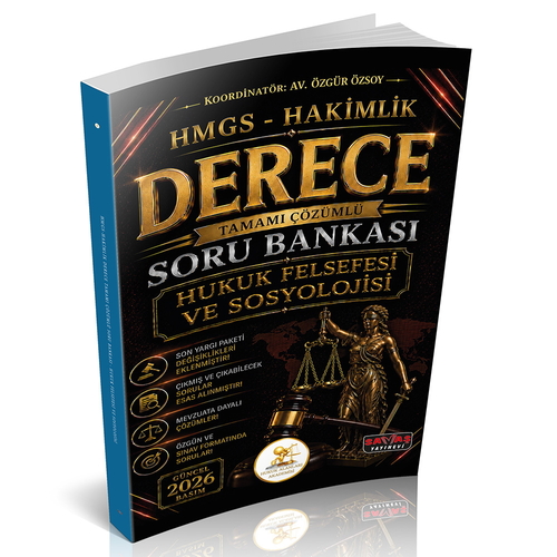 HUKAL HMGS-Hakimlik Derece Hukuk Felsefesi ve Sosyolojisi Soru Bankası